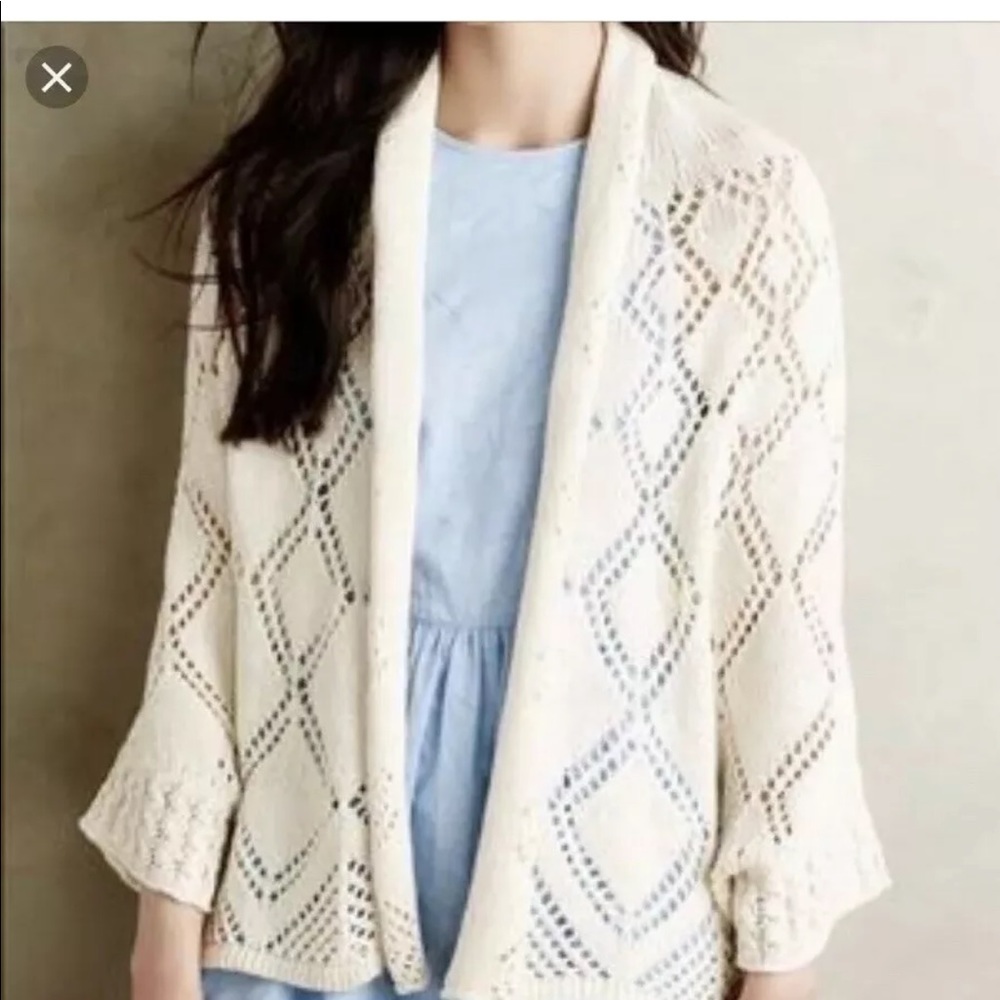 anthropologie sweater Shawl Size Xs/s EUC
